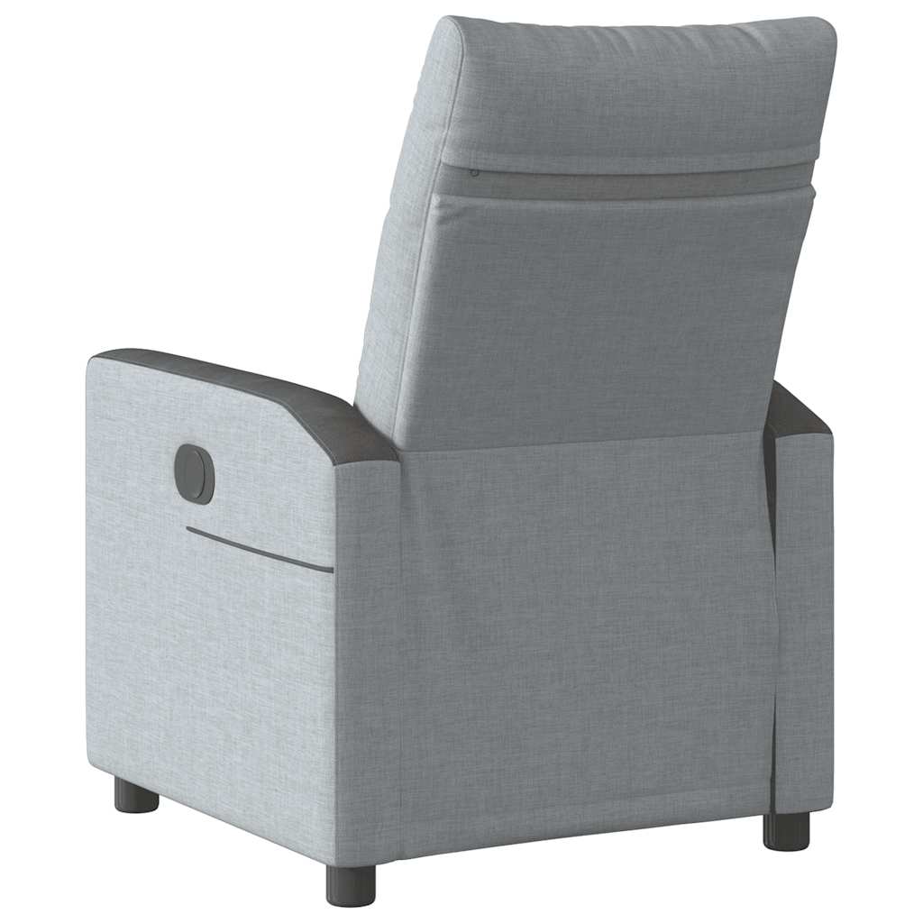Fauteuil inclinable électrique Gris clair Tissu - XIOS