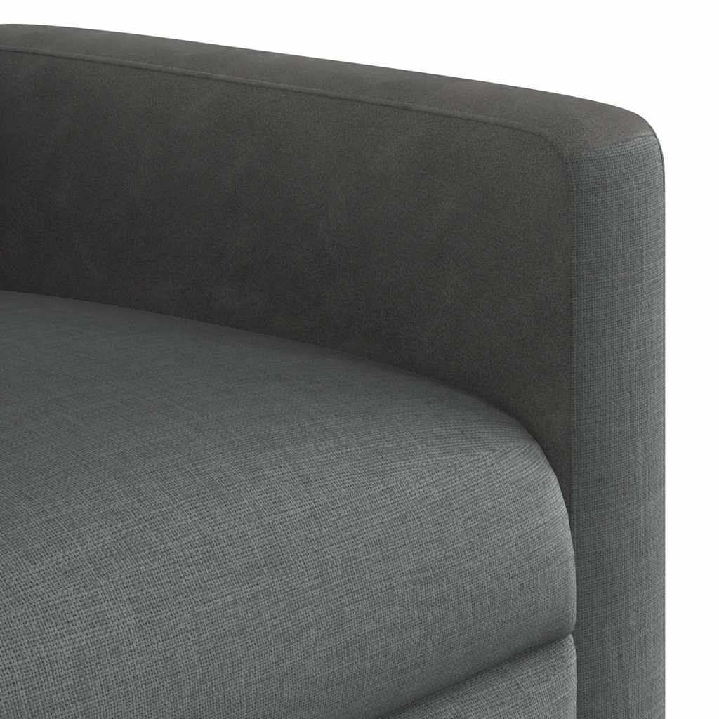 Fauteuil inclinable de massage électrique gris foncé tissu - XIOS