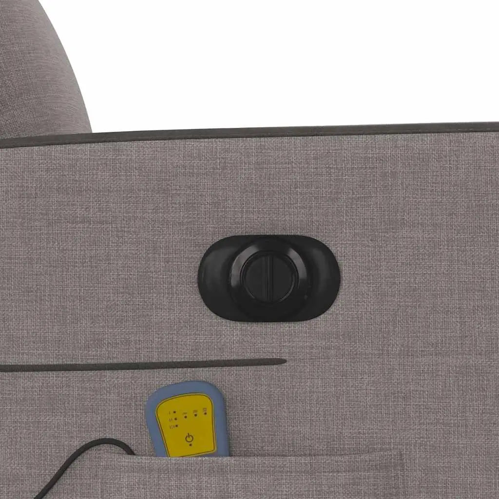 Fauteuil de massage inclinable électrique Taupe Tissu - XIOS