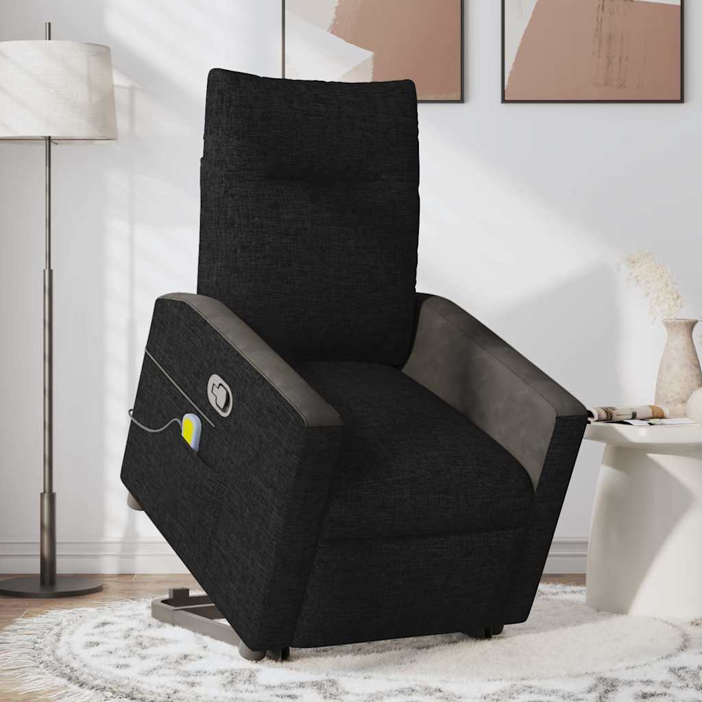 Fauteuil de massage inclinable Noir Tissu - XIOS