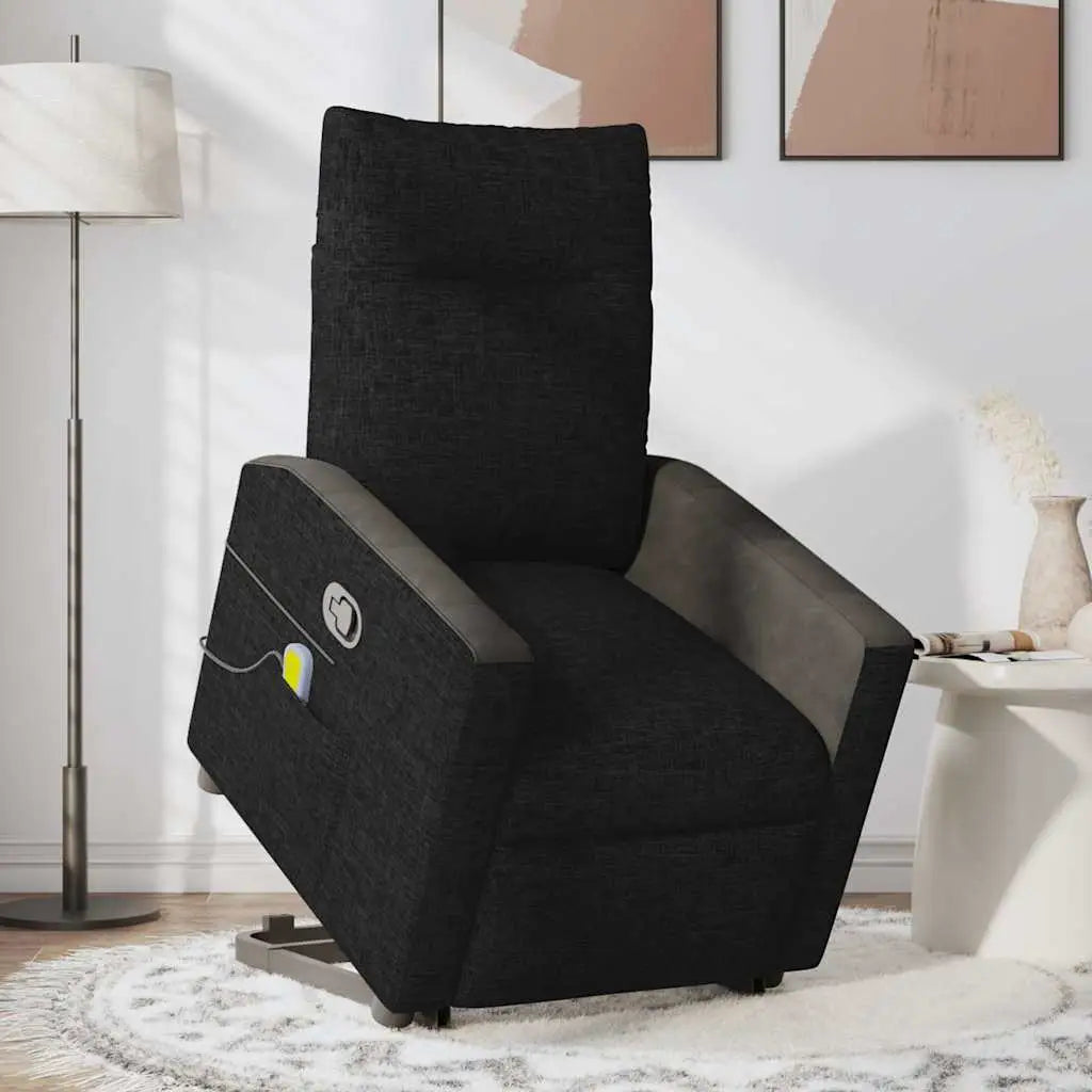 Fauteuil de massage inclinable Noir Tissu - XIOS