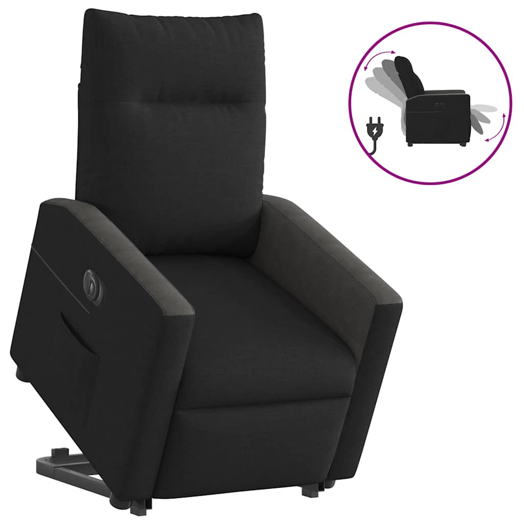 Fauteuil inclinable électrique noir tissu - XIOS