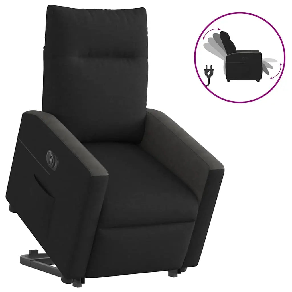 Fauteuil inclinable électrique noir tissu - XIOS