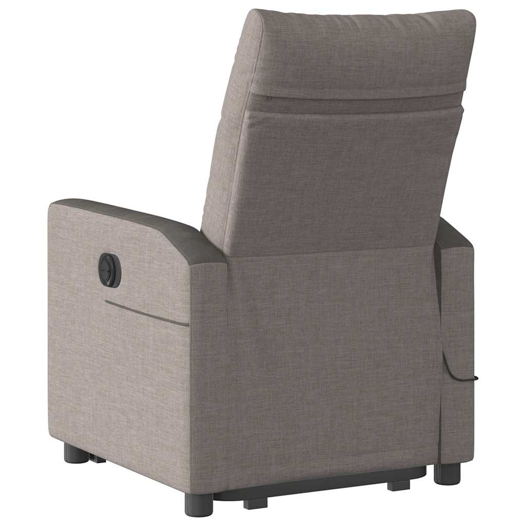 Fauteuil inclinable de massage électrique Taupe Tissu - XIOS
