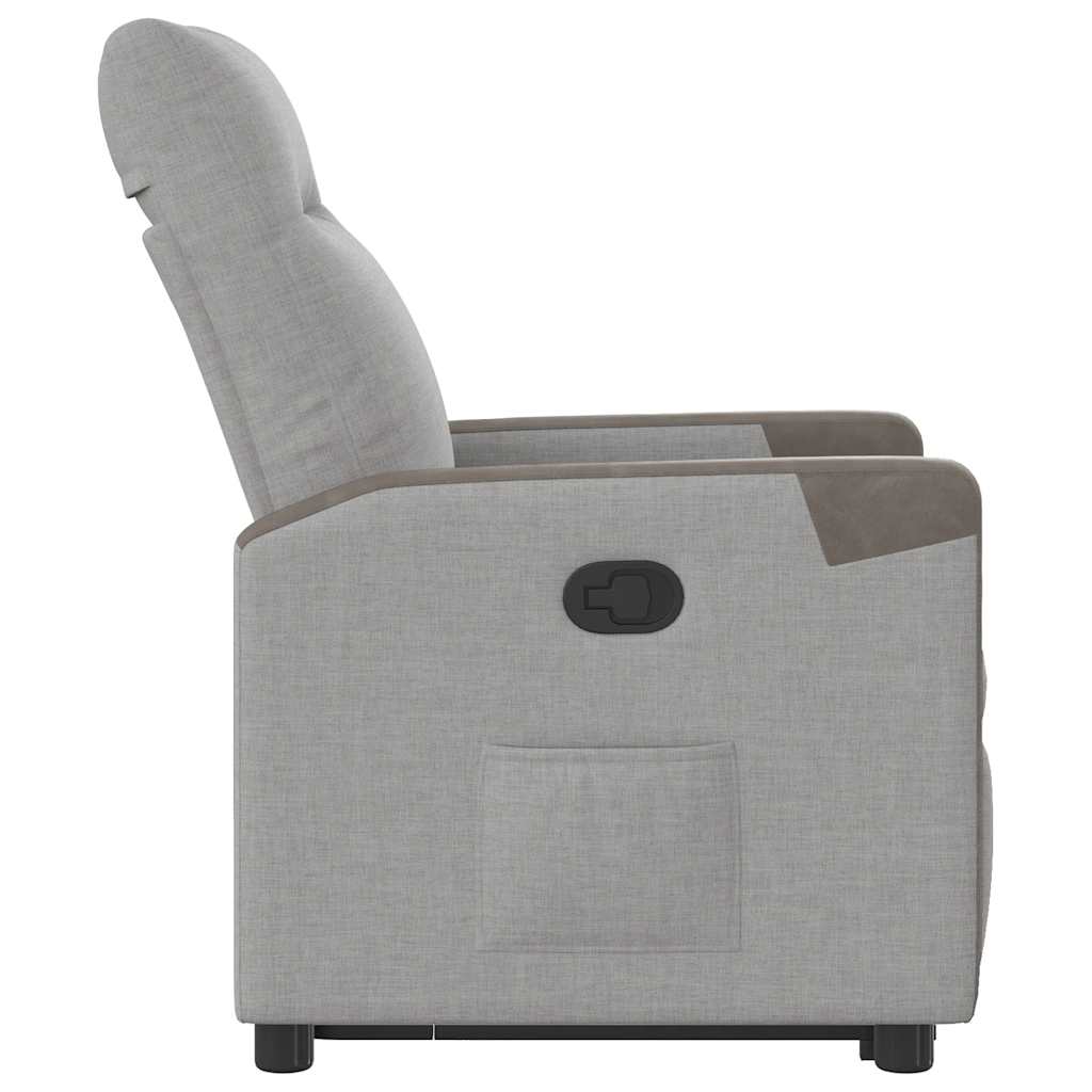 Fauteuil inclinable gris nuage tissu - XIOS