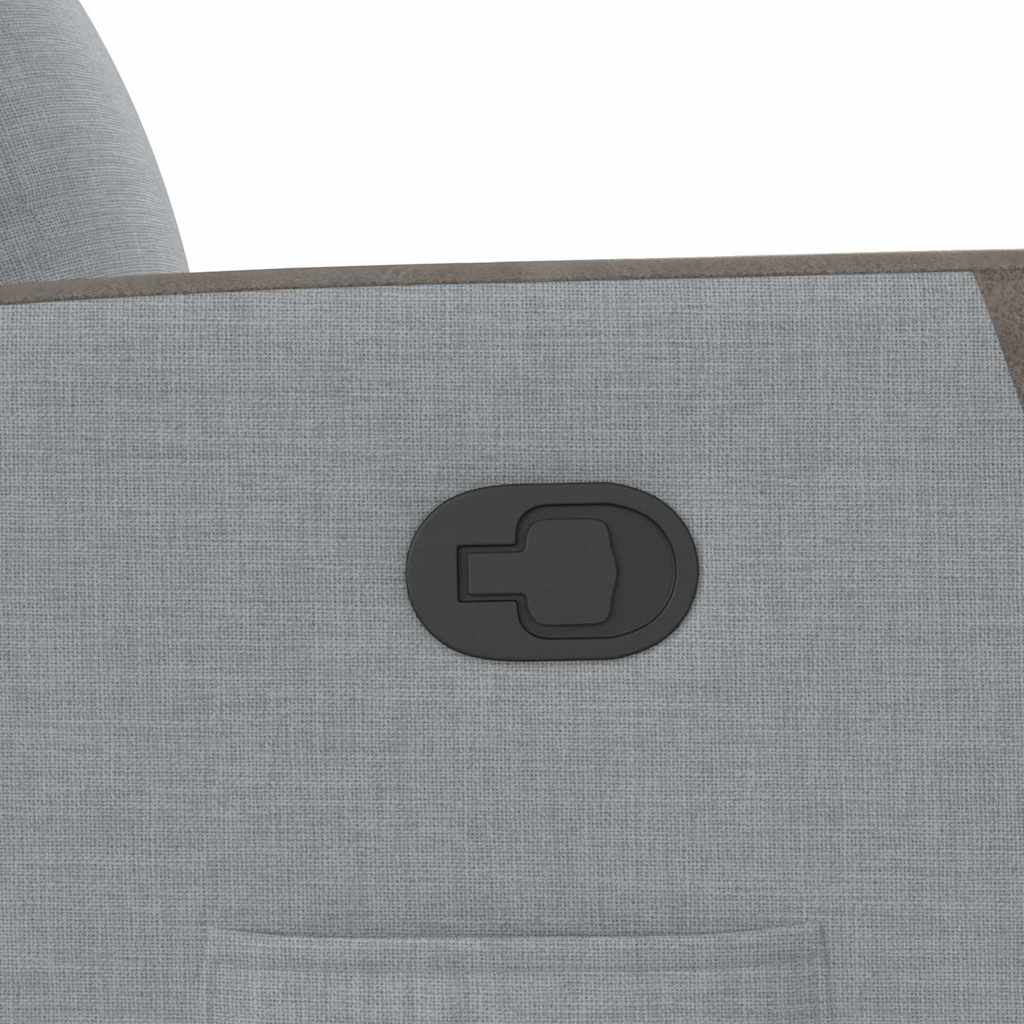 Fauteuil inclinable Gris clair Tissu - XIOS