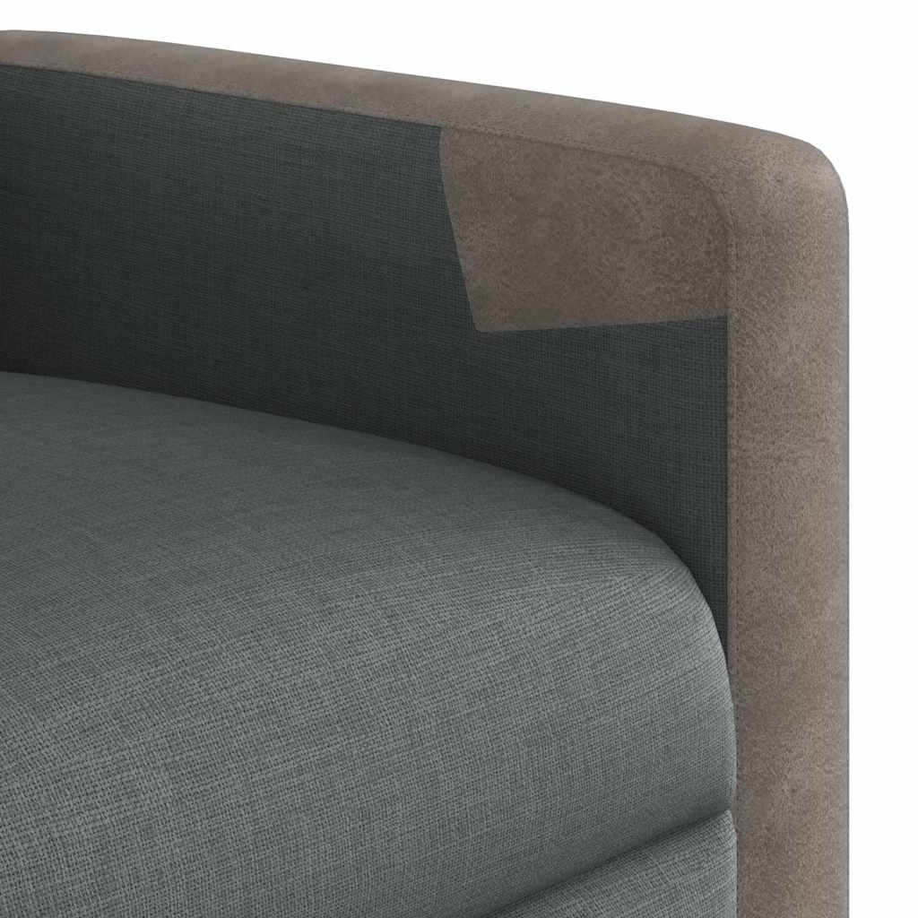 Fauteuil inclinable Gris foncé Tissu Fauteuils vidaXL