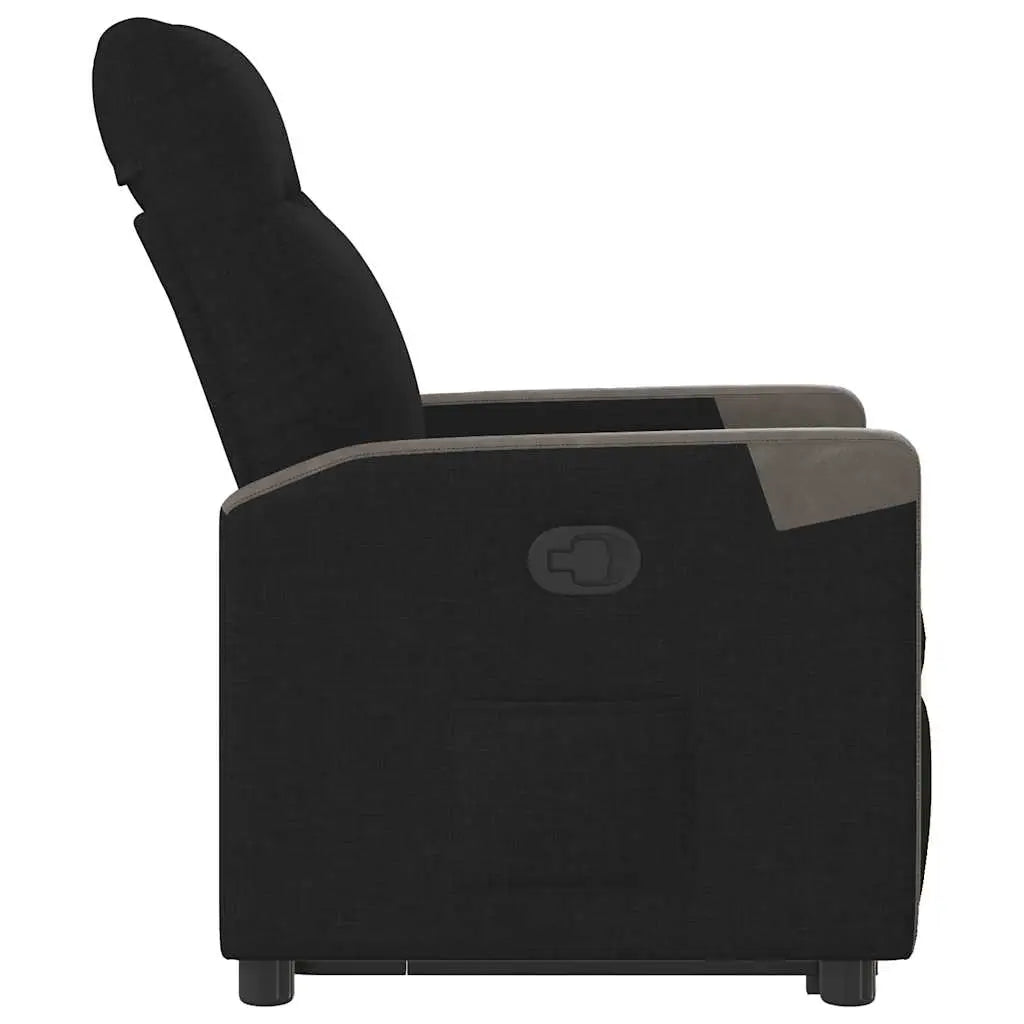 Fauteuil inclinable noir tissu - XIOS