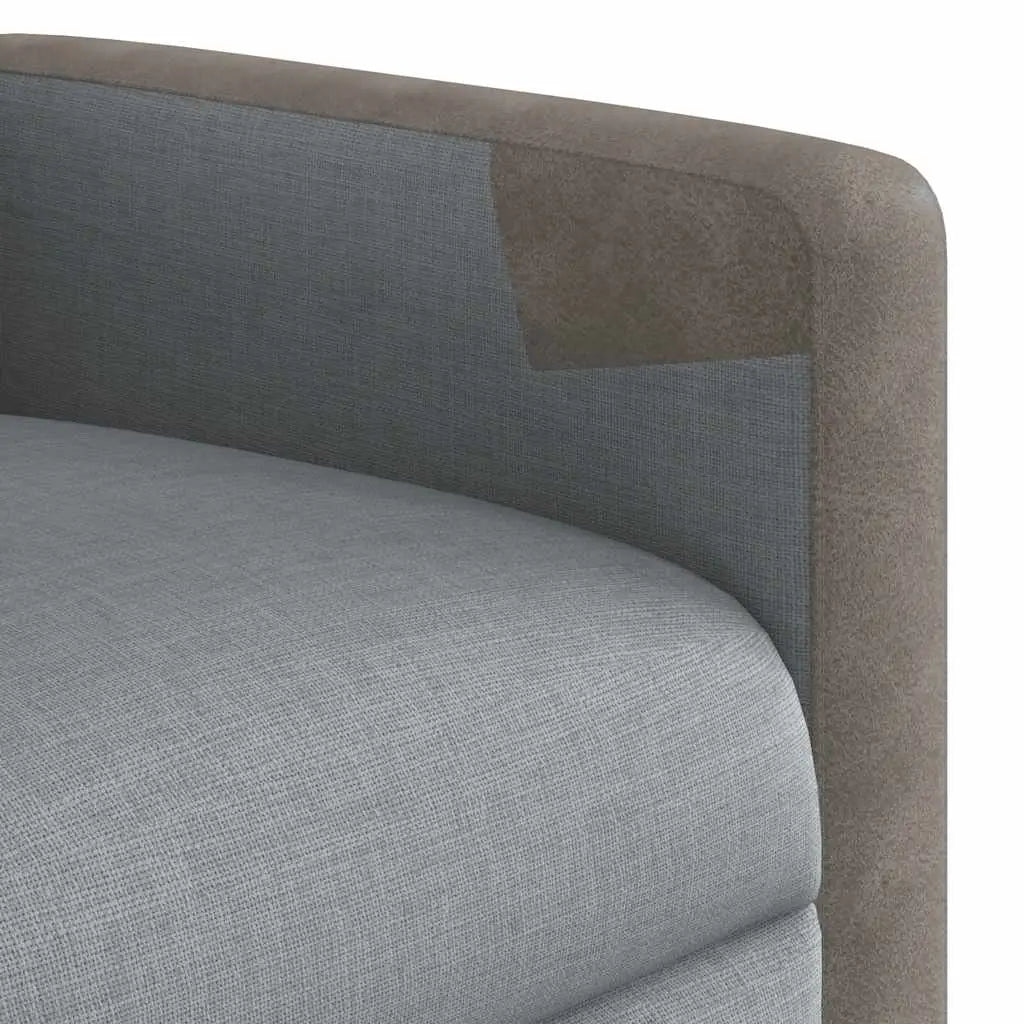Fauteuil de massage inclinable Gris clair Tissu - XIOS