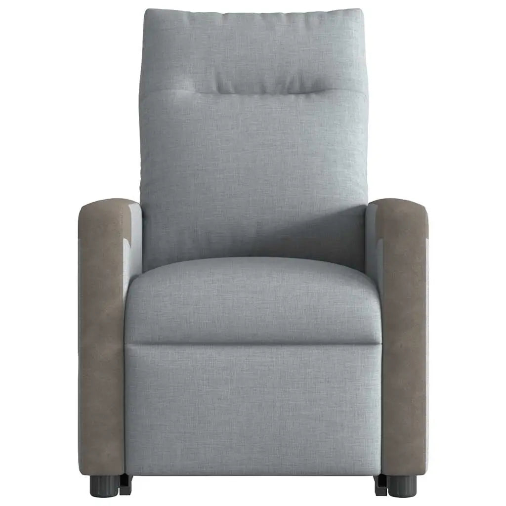 Fauteuil de massage inclinable Gris clair Tissu - XIOS
