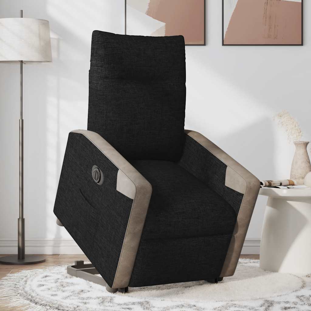 Fauteuil inclinable électrique noir tissu - XIOS