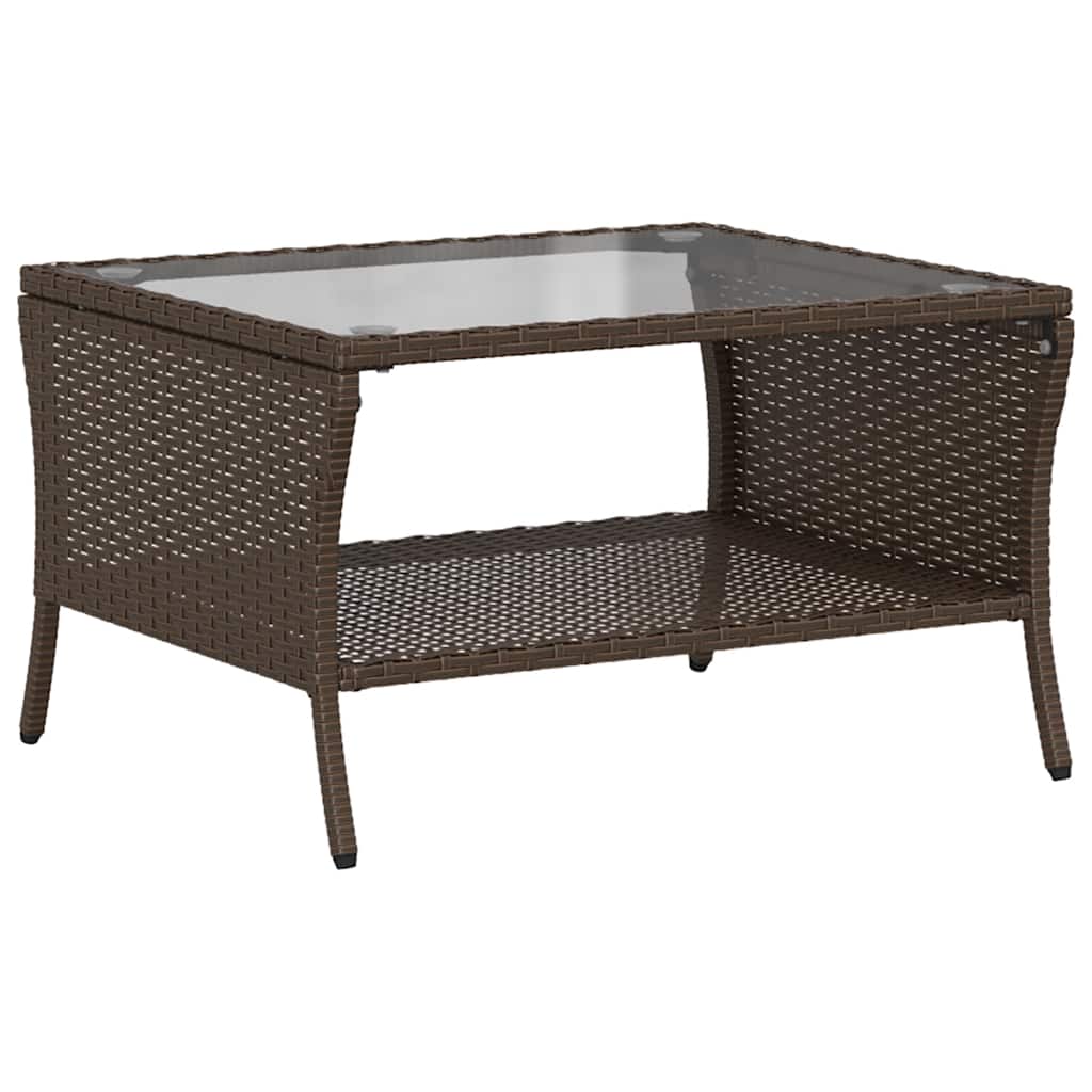 Ensemble de canapé de jardin 6 pcs avec coussins marron résine tressée