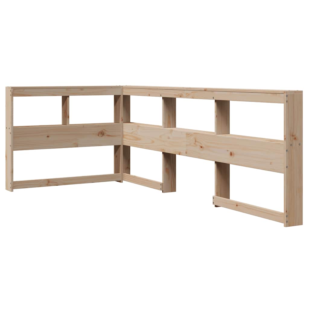 Lit bibliothèque sans matelas 100x200 cm bois massif de pin - XIOS