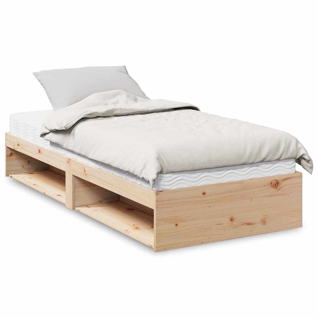 Lit de jour avec matelas 100x200 cm bois de pin massif - XIOS