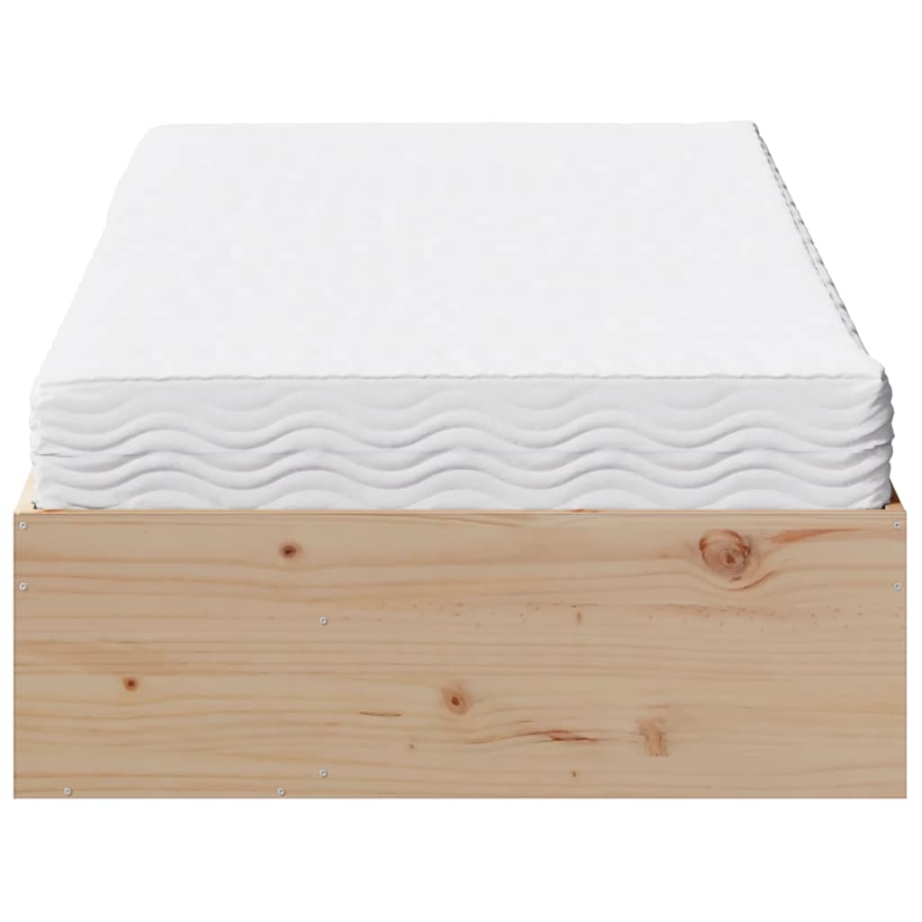 Lit de jour avec matelas 90x200 cm bois de pin massif - XIOS