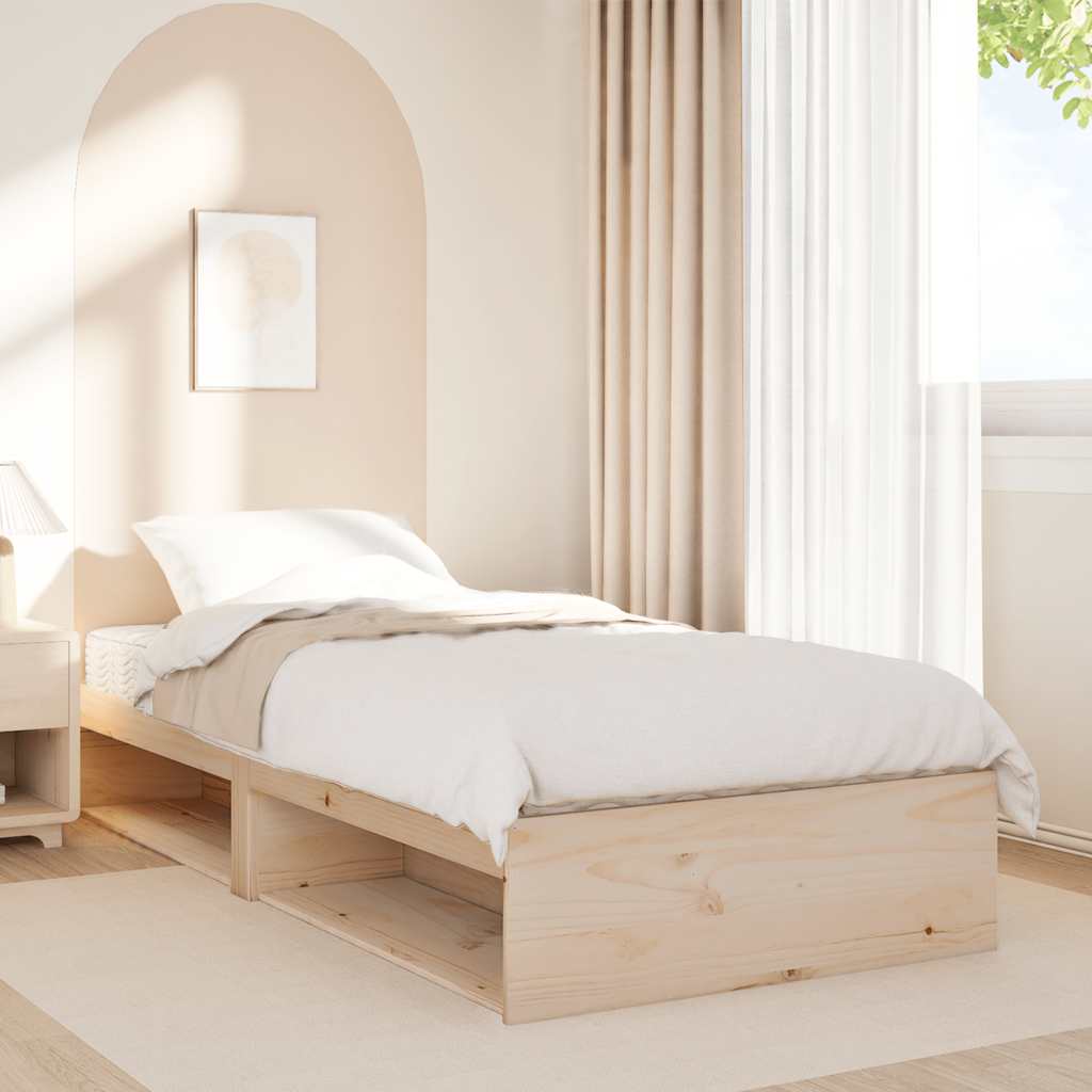 Lit de jour avec matelas 80x200 cm bois de pin massif - XIOS