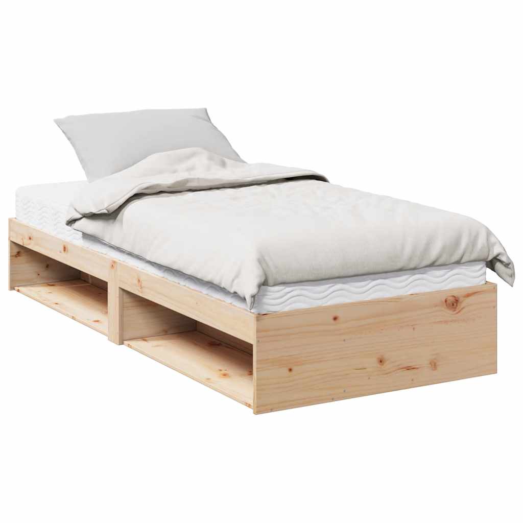 Lit de jour avec matelas 90x190 cm bois de pin massif - XIOS