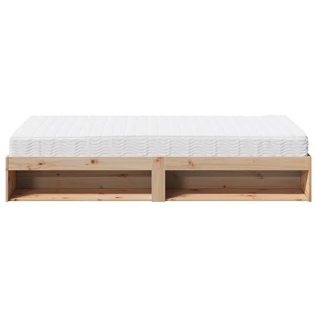 Lit de jour avec matelas 90x190 cm bois de pin massif - XIOS