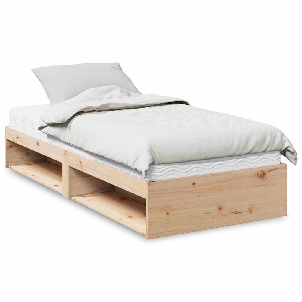 Lit de jour avec matelas 90x190 cm bois de pin massif - XIOS