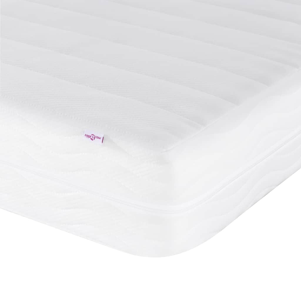Lit de jour avec matelas blanc 90x190 cm bois de pin massif - XIOS