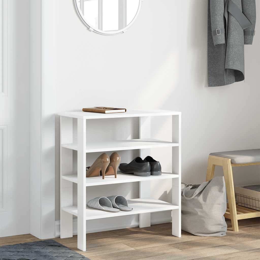 Étagère à chaussures blanc 61x32x70 cm bois d'ingénierie - XIOS