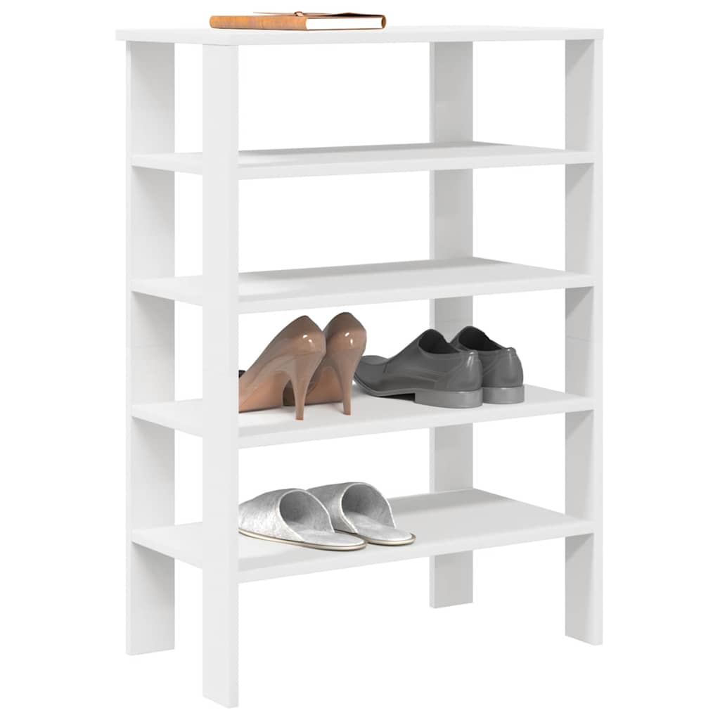 Étagère à chaussures blanc 61x32x87,5 cm bois d'ingénierie - XIOS