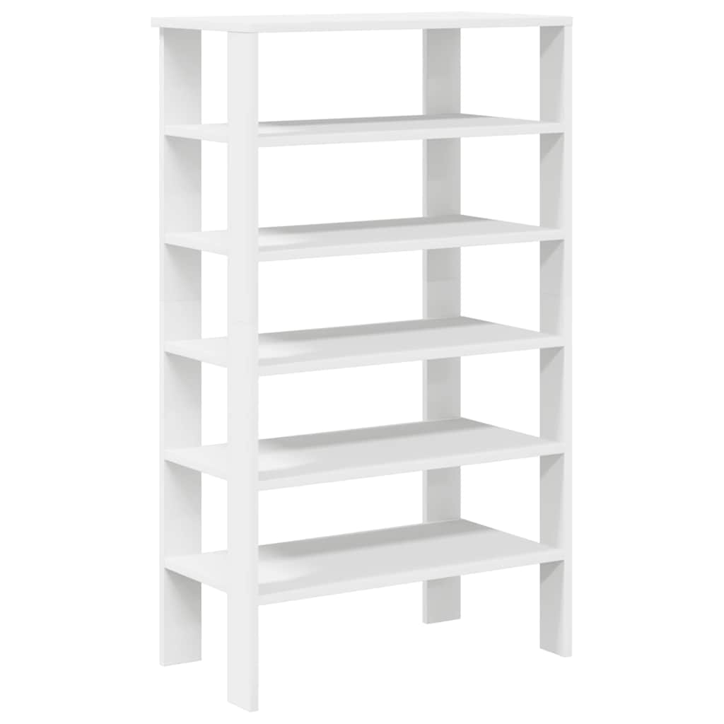 Étagère à chaussures blanc 61x32x105 cm bois d'ingénierie - XIOS