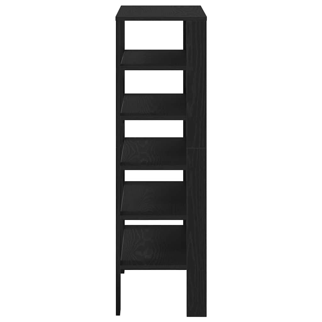 Étagère à chaussures noir 61x32x105 cm bois d'ingénierie - XIOS