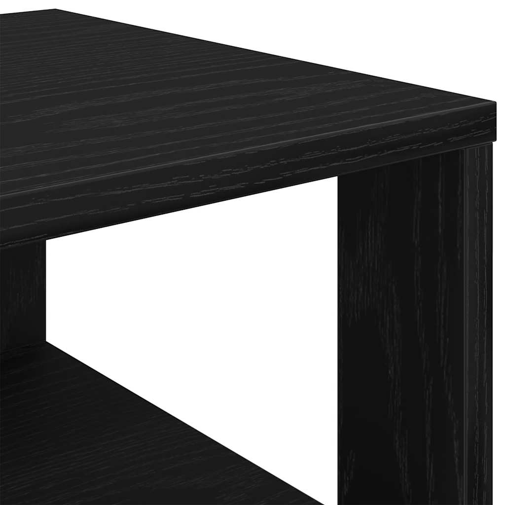 Étagère à chaussures noir 61x32x105 cm bois d'ingénierie - XIOS