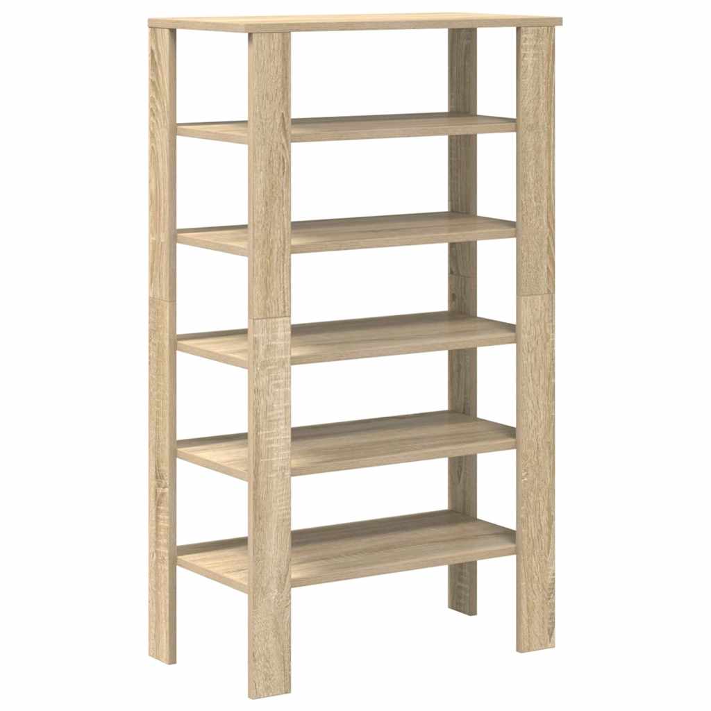 Étagère à chaussures chêne sonoma 61x32x105cm bois d'ingénierie - XIOS