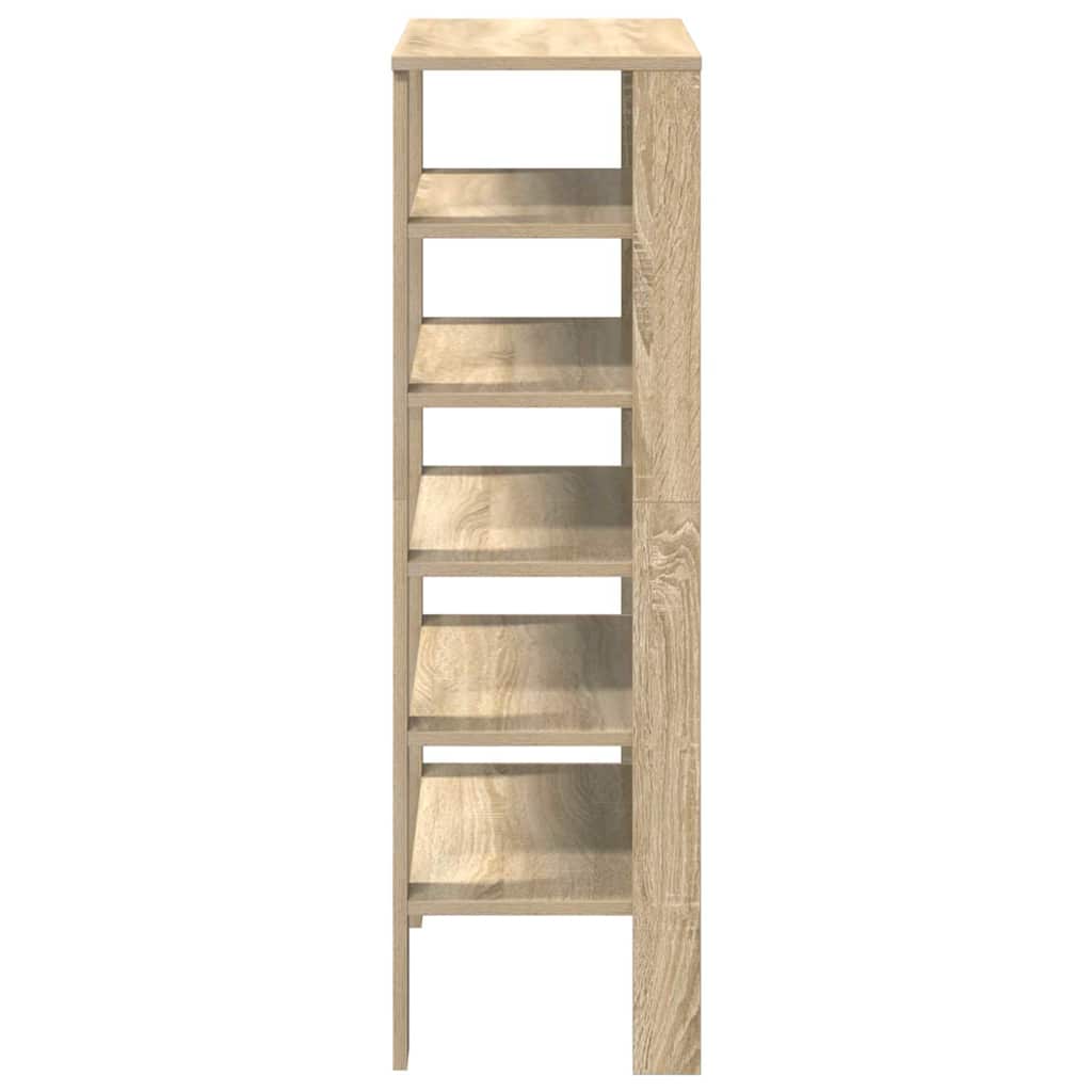 Étagère à chaussures chêne sonoma 61x32x105cm bois d'ingénierie - XIOS