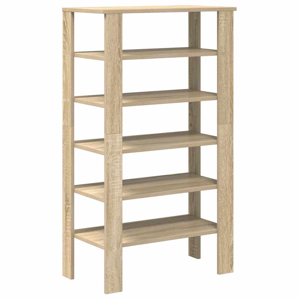 Étagère à chaussures chêne sonoma 61x32x105cm bois d'ingénierie - XIOS