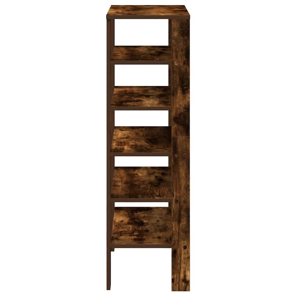 Étagère à chaussures chêne fumé 61x32x105 cm bois d'ingénierie - XIOS