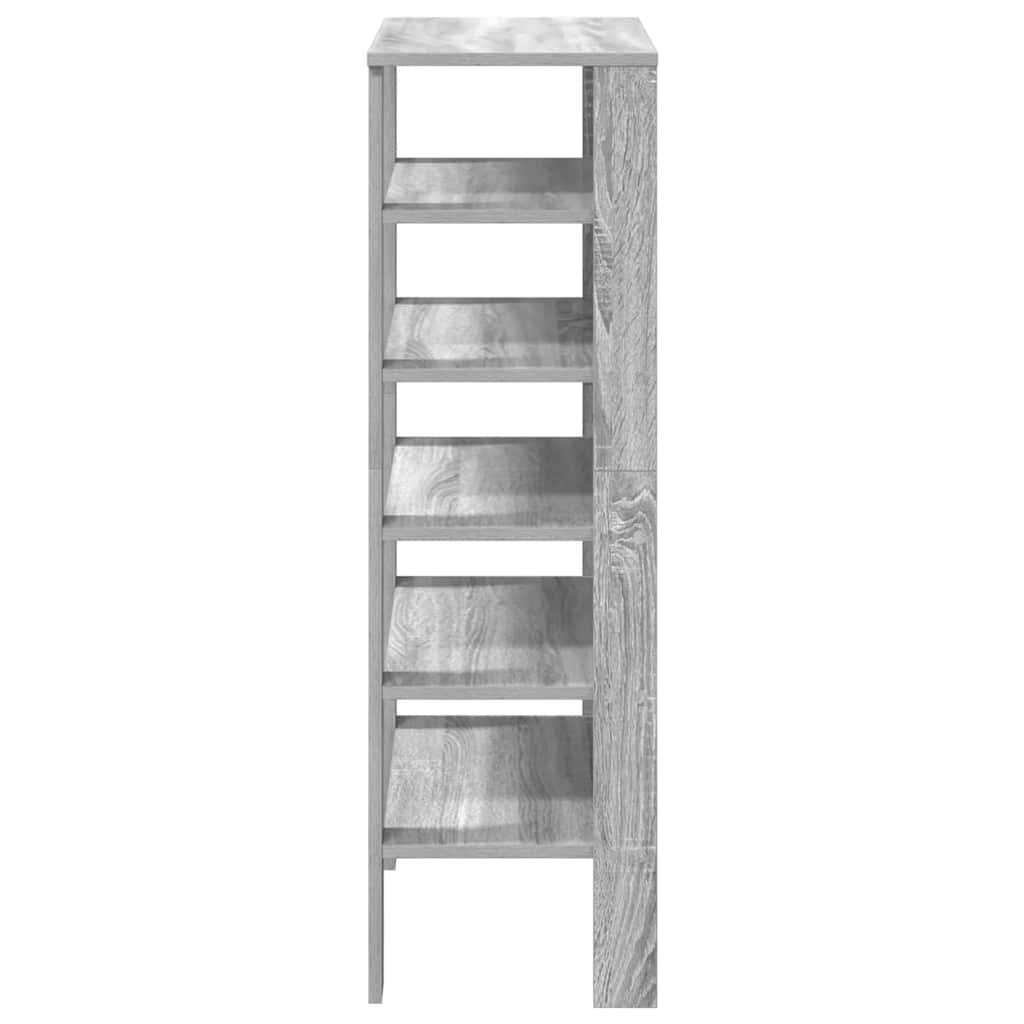Étagère à chaussures sonoma gris 61x32x105 cm bois ingénierie - XIOS