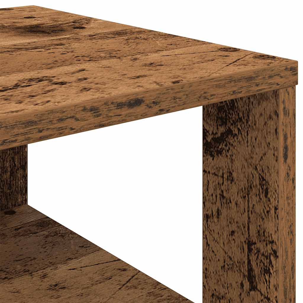 Étagère à chaussures vieux bois 61x32x105 cm bois d'ingénierie - XIOS