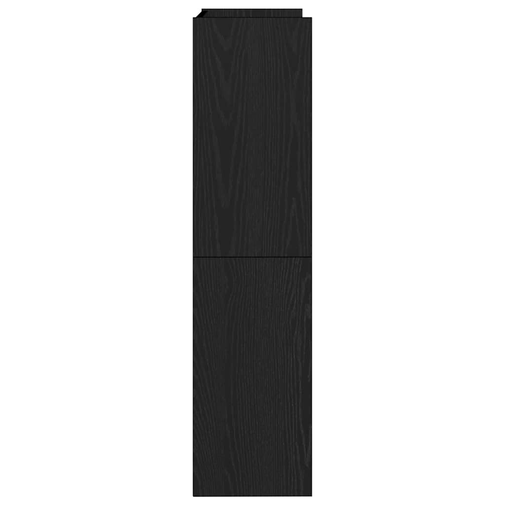 Étagère à chaussures noir 60x25x100 cm bois d'ingénierie - XIOS