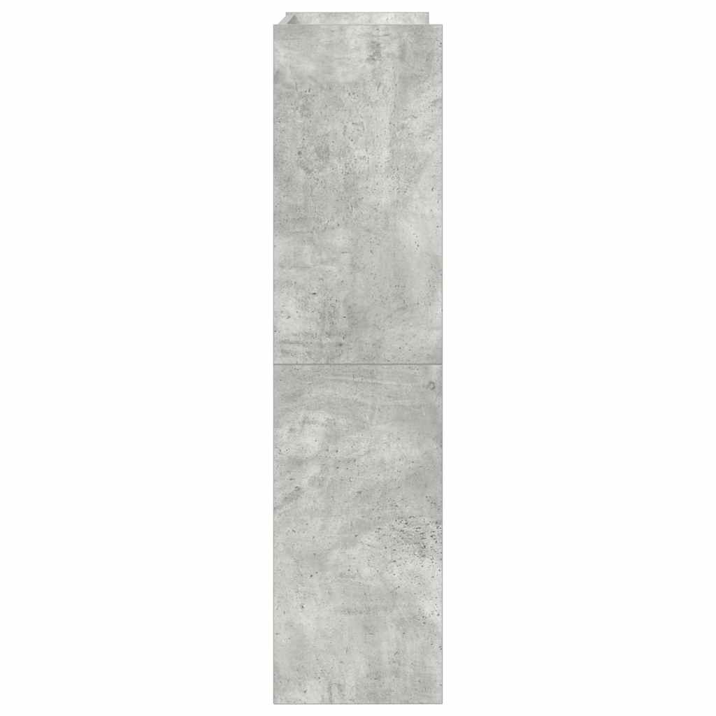 Étagère à chaussures gris béton 60x25x100 cm bois d'ingénierie - XIOS