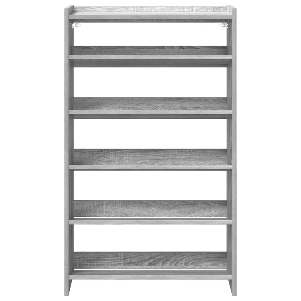 Étagère à chaussures sonoma gris 60x25x100 cm bois ingénierie - XIOS