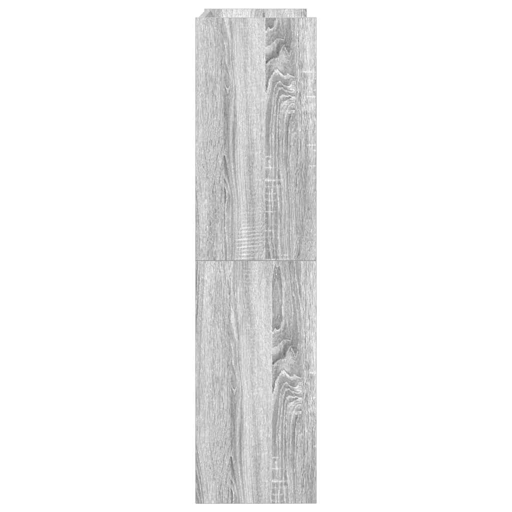 Étagère à chaussures sonoma gris 60x25x100 cm bois ingénierie - XIOS