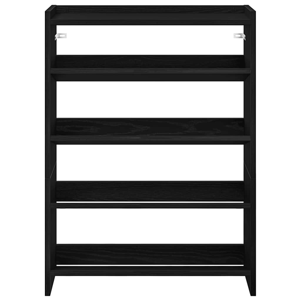 Étagère à chaussures noir 60x25x81 cm bois d'ingénierie - XIOS