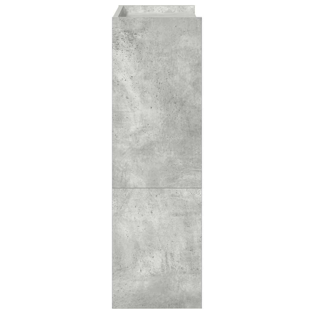 Étagère à chaussures gris béton 60x25x81 cm bois d'ingénierie - XIOS