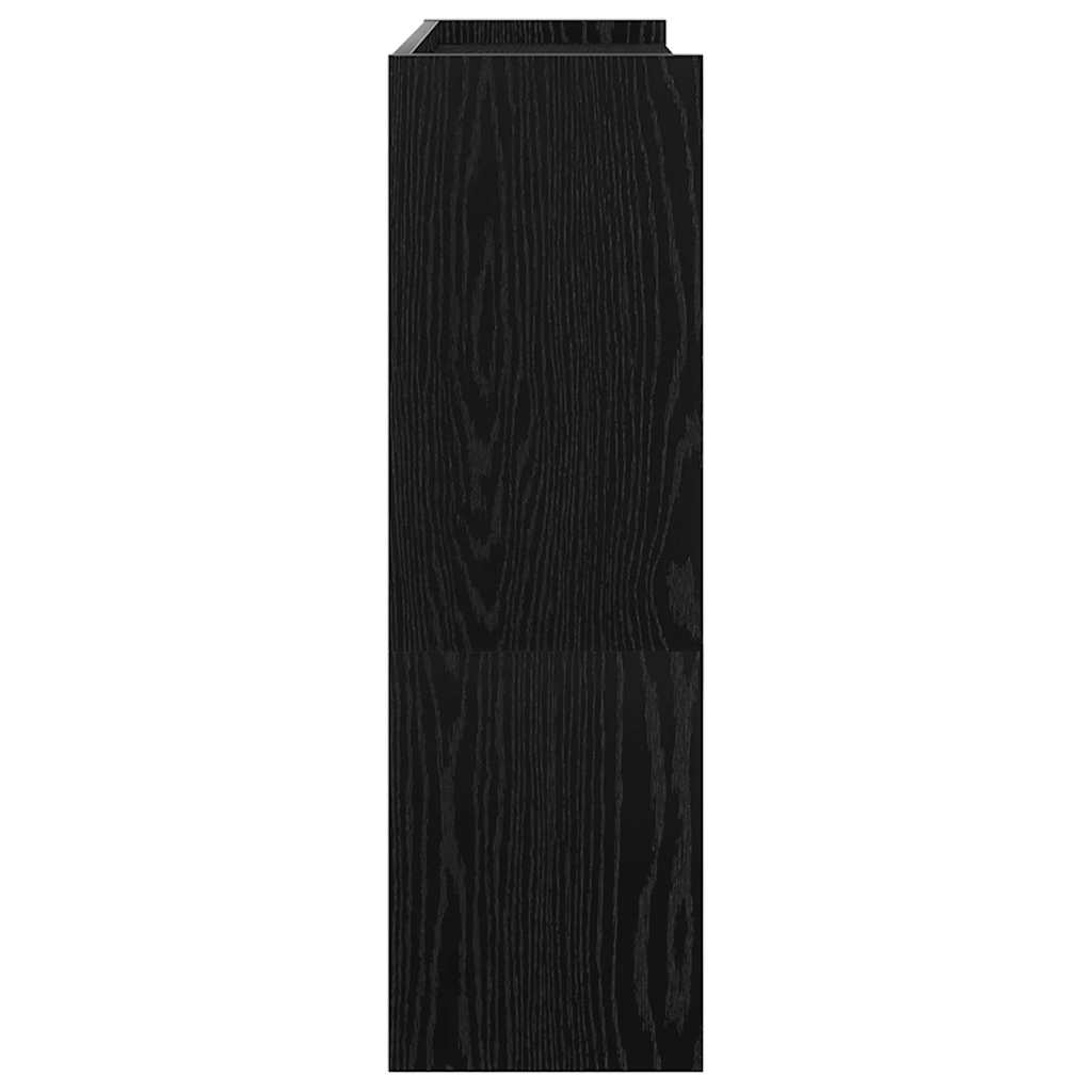 Étagère à chaussures noir 80x25x81 cm bois d'ingénierie - XIOS