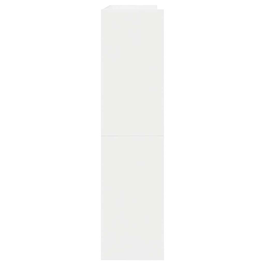 Étagère à chaussures blanc 80x25x62 cm bois d'ingénierie - XIOS