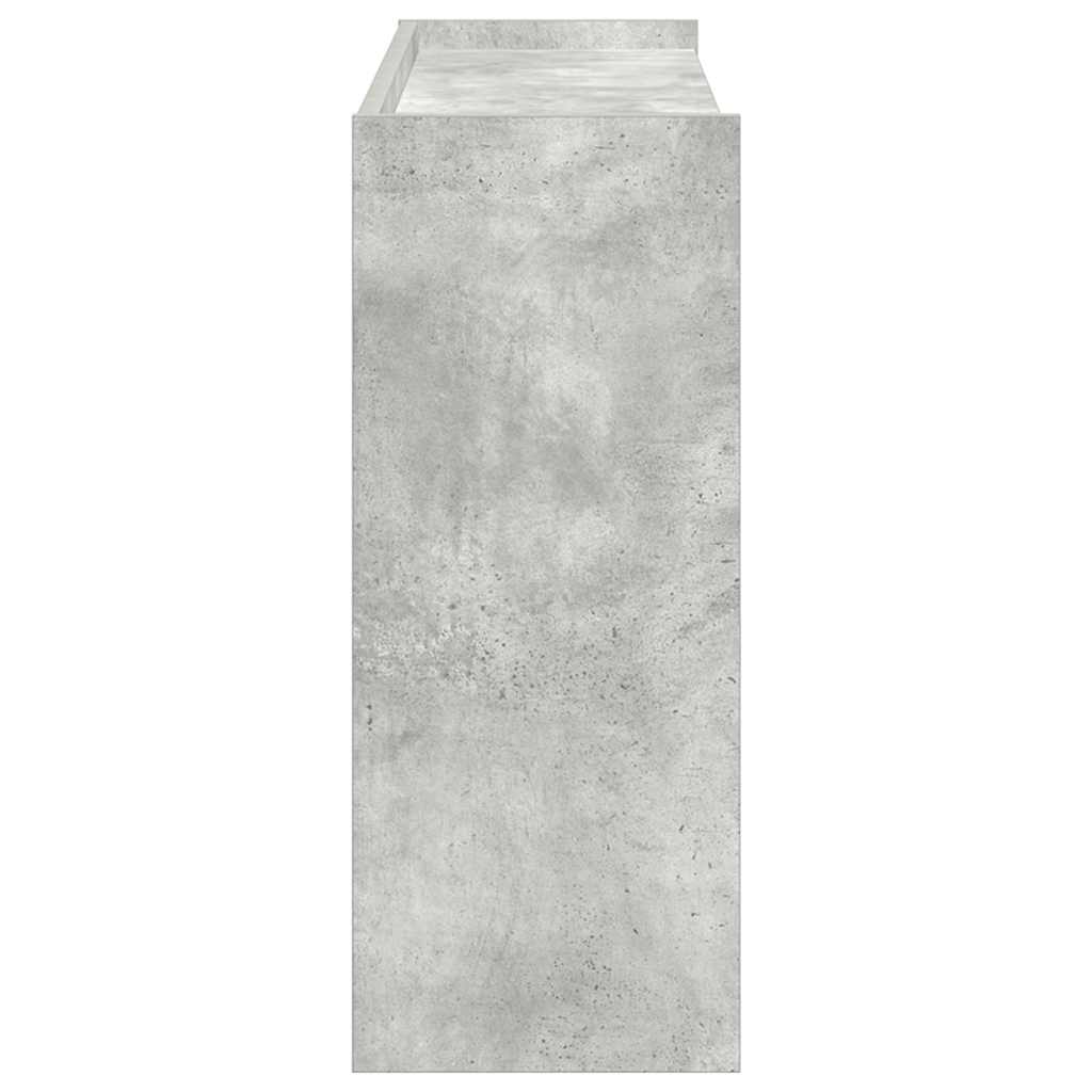 Étagère à chaussures gris béton 80x25x62 cm bois d'ingénierie - XIOS