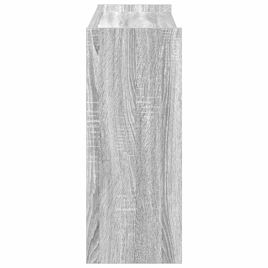 Étagère à chaussures sonoma gris 80x25x62 cm bois d'ingénierie - XIOS