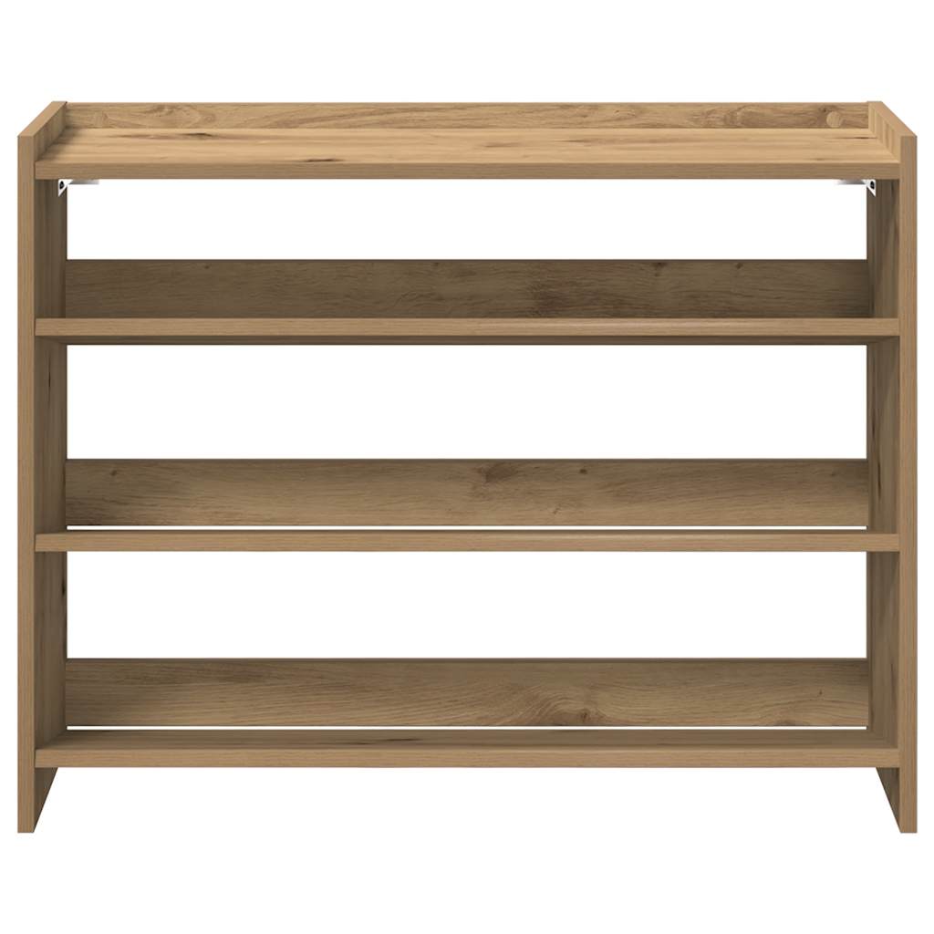 Étagère à chaussures chêne artisanal 80x25x62cm bois ingénierie - XIOS