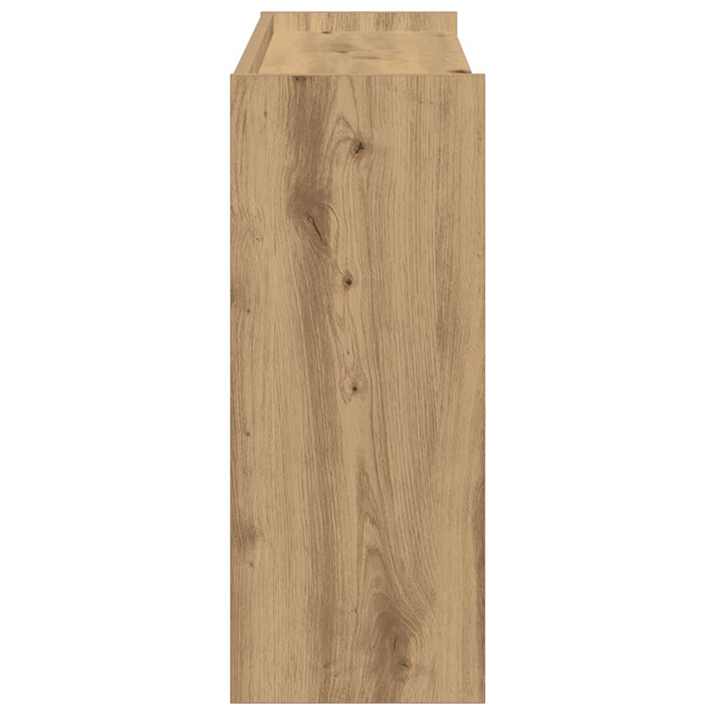 Étagère à chaussures chêne artisanal 80x25x62cm bois ingénierie - XIOS