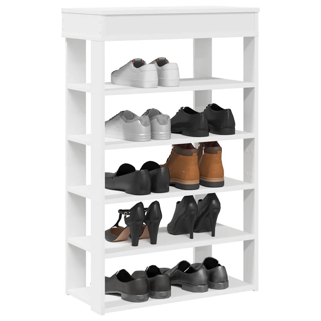 Étagère à chaussures blanc 60x30x98 cm bois d'ingénierie - XIOS