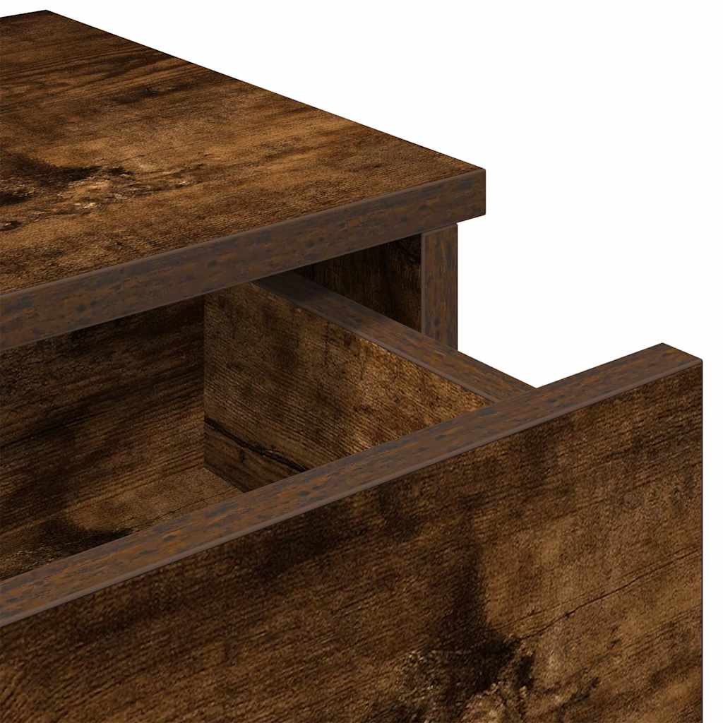 Étagère murale avec tiroirs chêne fumé bois d'ingénierie - XIOS