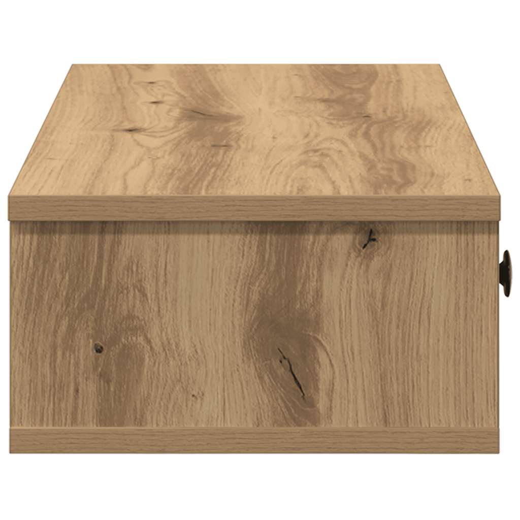 Étagère murale avec tiroirs chêne artisanal bois d'ingénierie - XIOS